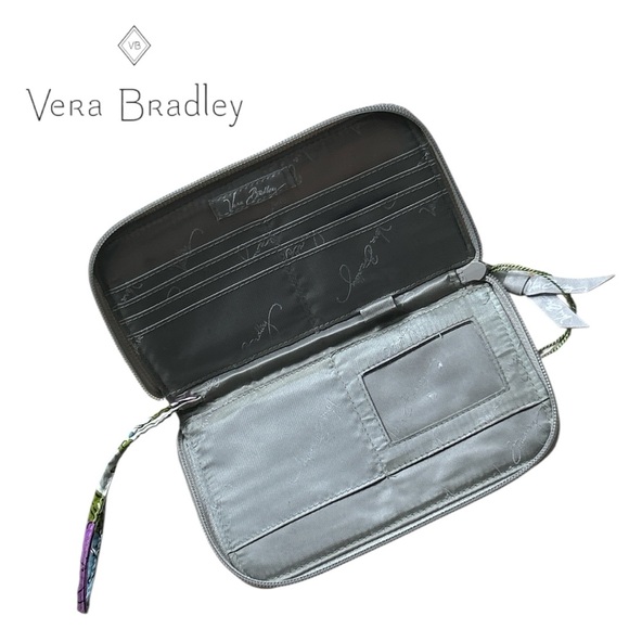 Vera Bradley Women’s Watercolor‎ Zip Around Wallet - Picture 3 of 3